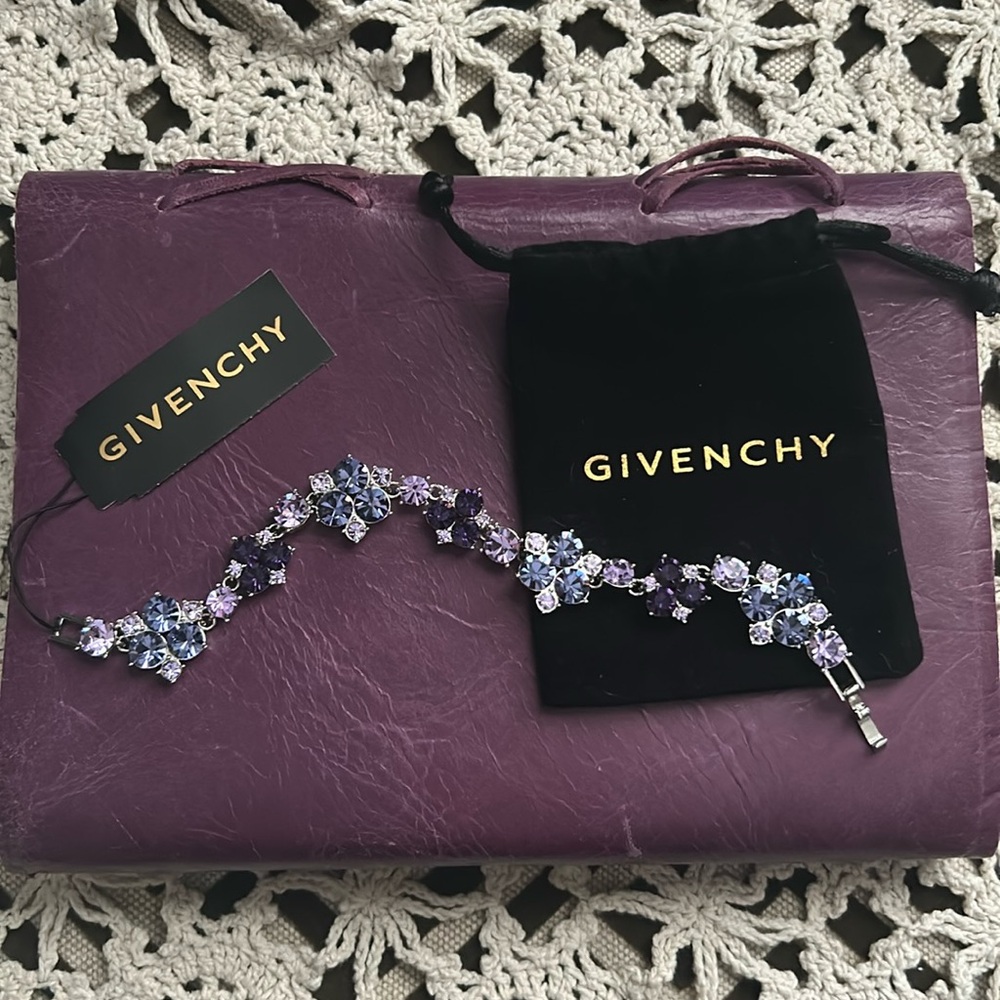 Givenchy Purple Gemstone Bracelet